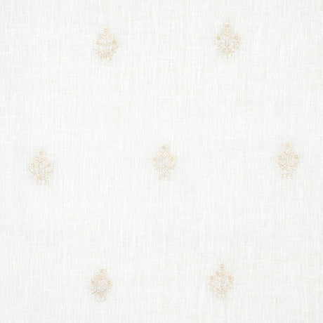 Schumacher Maria Embroidery Ivory Fabric