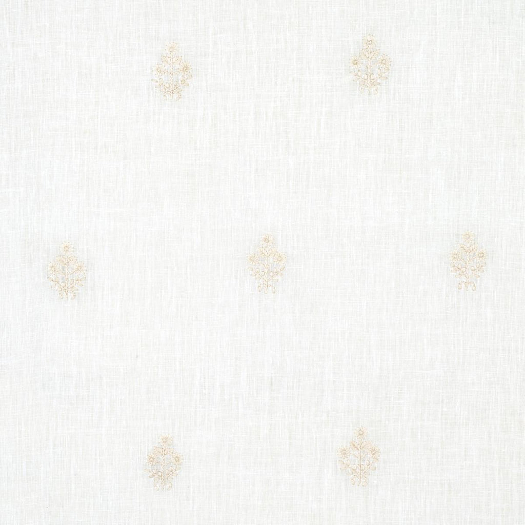 Schumacher Maria Embroidery Ivory Fabric
