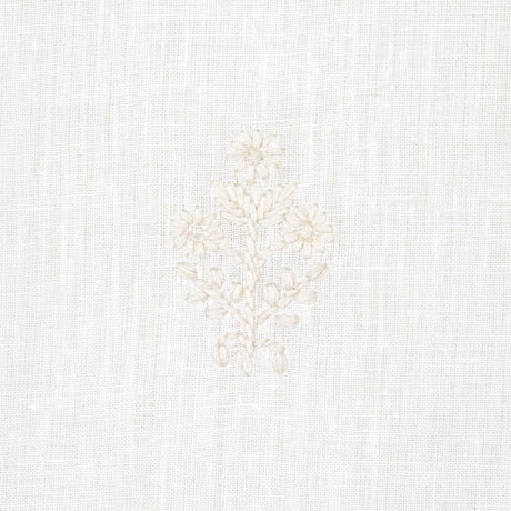 Schumacher Maria Embroidery Ivory Fabric