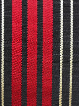 Scalamandre Ardennais Silk Horsehair Black / Red / Beige Fabric