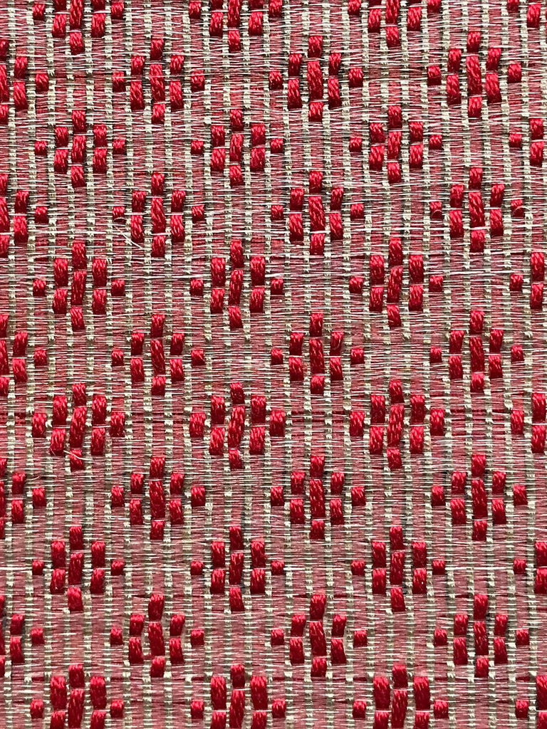 Old World Weavers Appaloosa Silk Horsehair Red / Beige Fabric