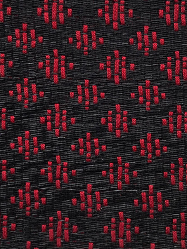 Scalamandre Appaloosa Horsehair Red / Black Fabric