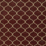 Kasmir Ogee Trellis Crimson Fabric