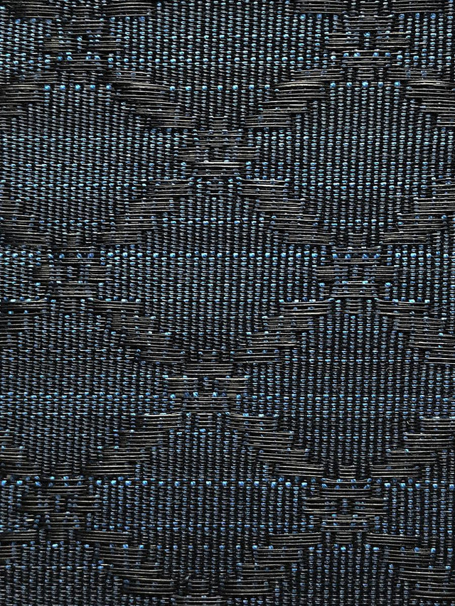 Scalamandre Jutland Horsehair Blue / Black Fabric