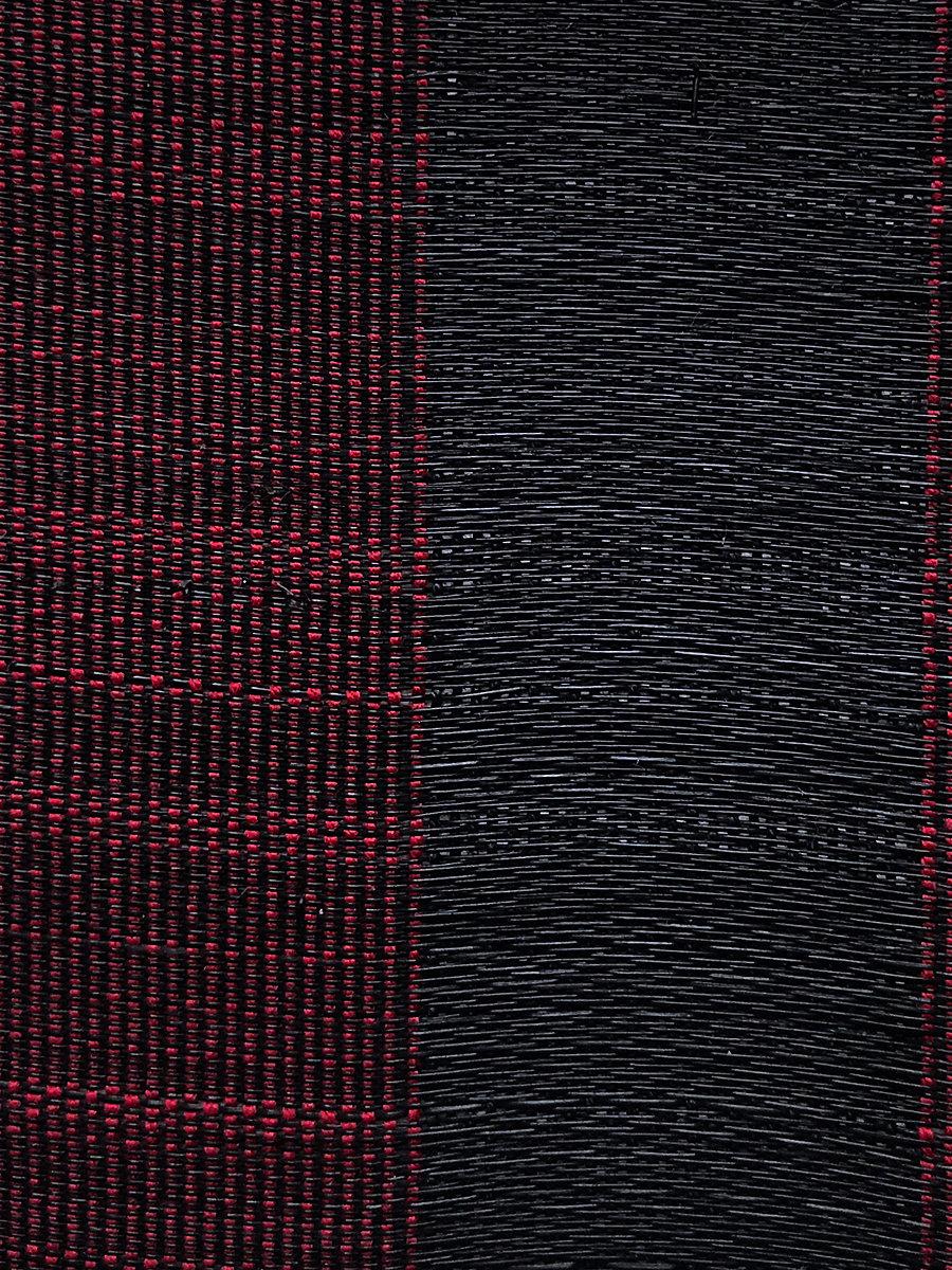 Scalamandre Fredericksborg Horsehair Black / Burgundy Fabric