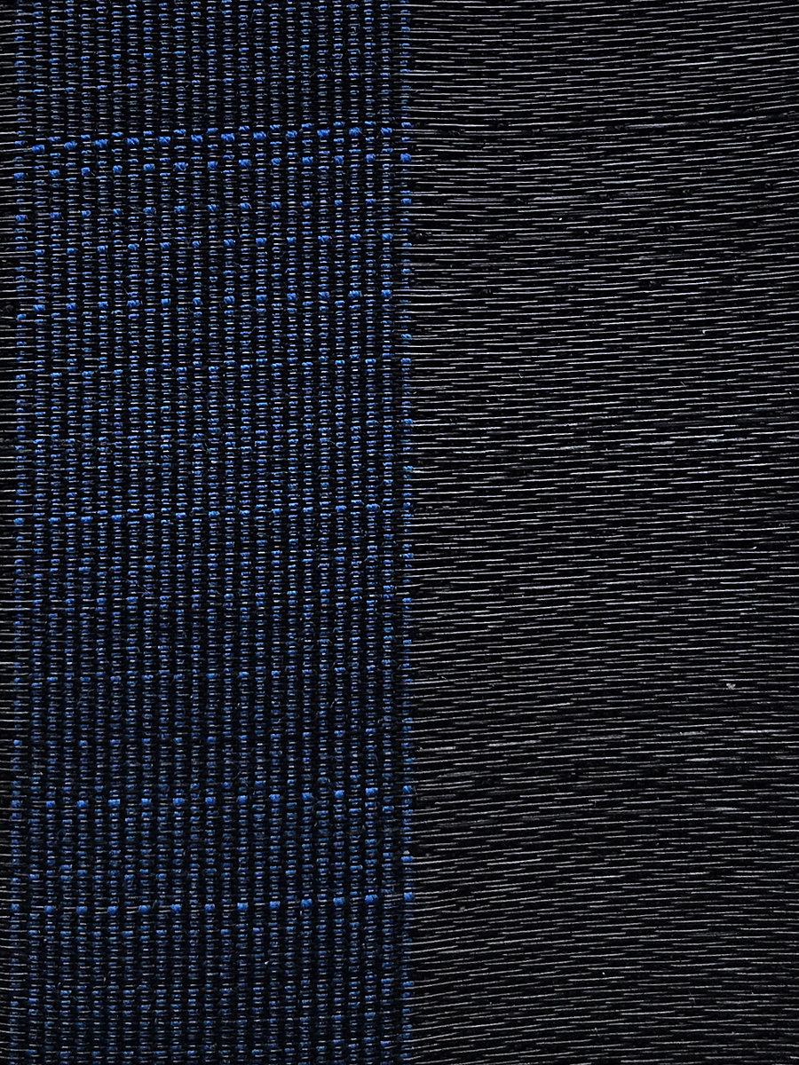 Scalamandre Fredericksborg Horsehair Blue / Black Fabric