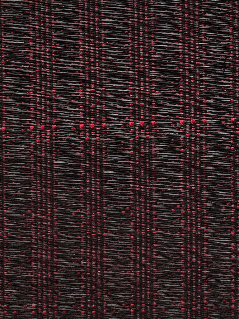Old World Weavers OLDENBURG HORSEHAIR RED / BLACK Fabric