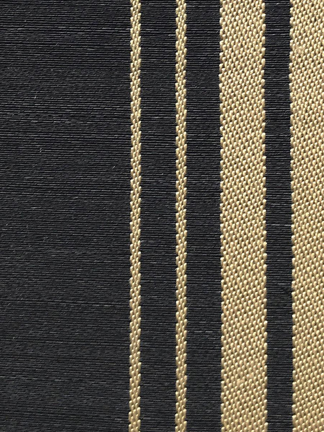 Scalamandre Ardennais Silk Horsehair Beige / Black Fabric