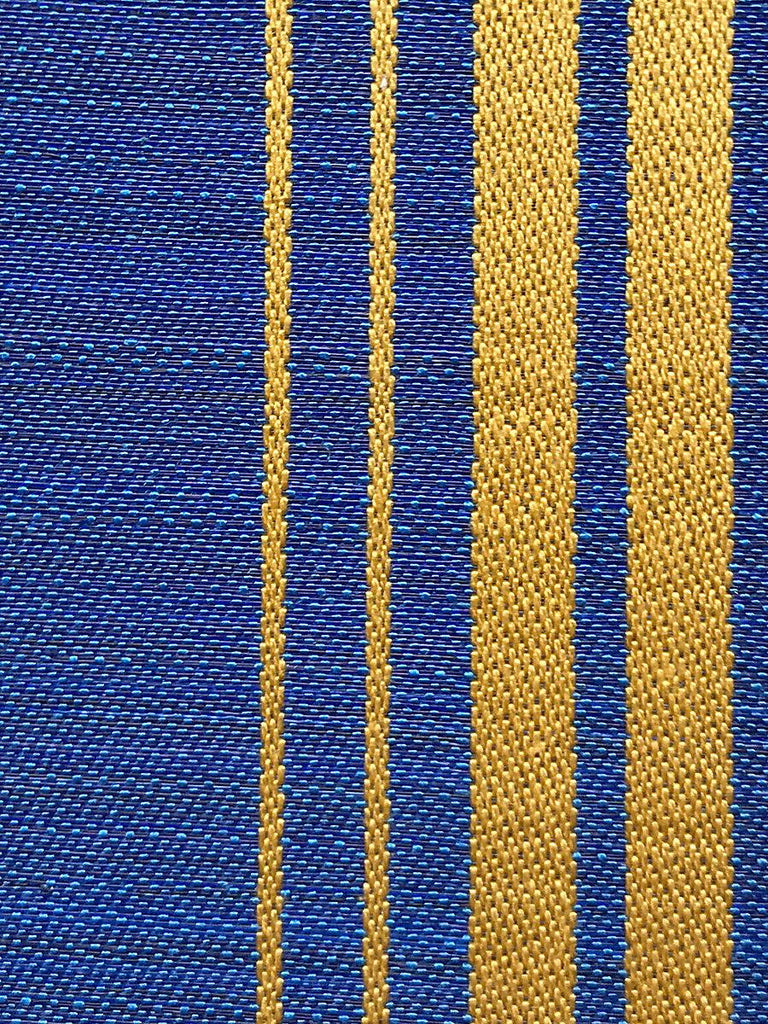 Old World Weavers ARDENNAIS SILK HORSEHAIR BLUE / YELLOW Fabric