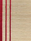 Old World Weavers Ardennais Silk Horsehair Red / Beige Fabric
