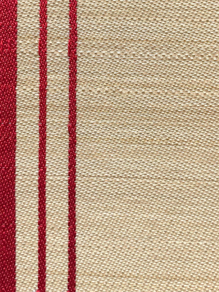 Old World Weavers ARDENNAIS SILK HORSEHAIR RED / BEIGE Fabric