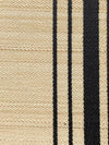 Old World Weavers Ardennais Silk Horsehair Black / Beige Upholstery Fabric