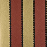 G P & J Baker VALENTINO STRIPE FLOCK RED/GOLD Wallpaper