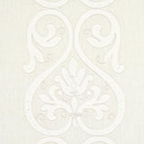 Schumacher Medici Embroidered Sheer Blanc Fabric