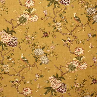 G P & J Baker ORIENTAL BIRD GOLD Fabric