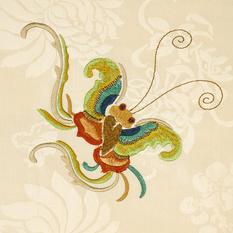 Schumacher Ming Embroidery Multi-Color Fabric