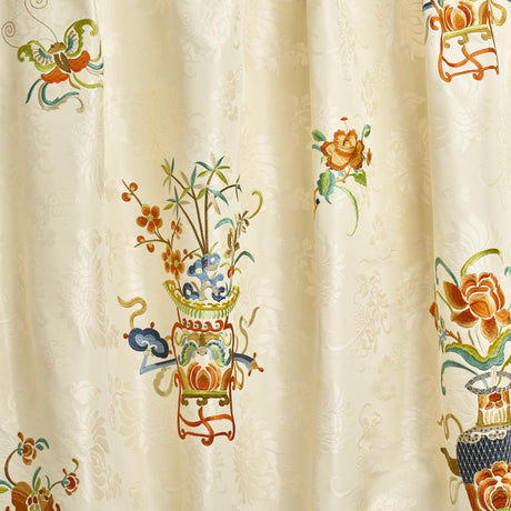 Schumacher Ming Embroidery Multi-Color Fabric