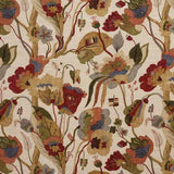 G P & J Baker CALIFORNIA RED/CREAM Drapery Fabric