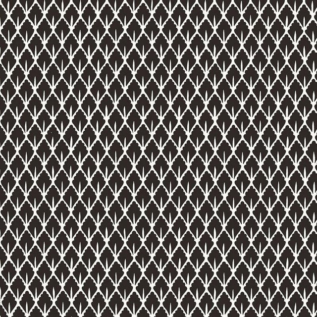 Schumacher Mughal Leaf Noir Wallpaper