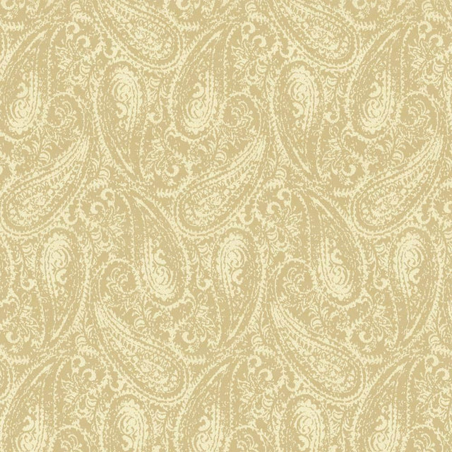 Kasmir Paisley Splatter Champagne Fabric