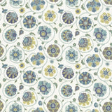 Kasmir Palampore Garden Aquamarine Fabric