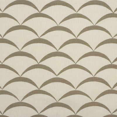 Lee Jofa CRESCENT WHITE/TAUPE Fabric