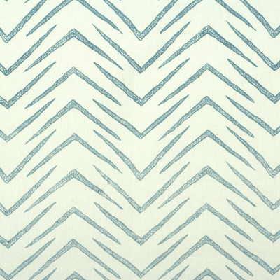 Lee Jofa HERRINGBONE WHITE/SKY Fabric