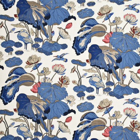 G P & J Baker NYMPHEUS - LINEN INDIGO/MARINE/LINEN Fabric