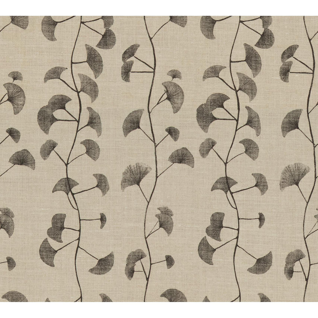 Lee Jofa FANS NATURAL/CHARCOAL Fabric