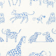 Schumacher Jungle Jubilee Sky Fabric