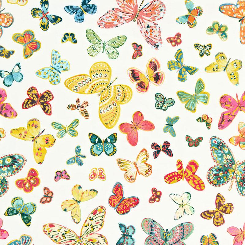Schumacher Butterfly Multi Fabric