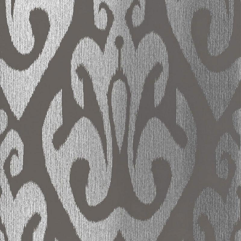 Schumacher Tokat Graphite Wallpaper