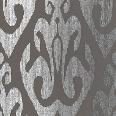 Schumacher Tokat Graphite Wallpaper