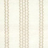 Schumacher Piero Stripe Embroidered Sheer Pearl Fabric