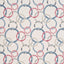 Baker Lifestyle ROUNDEL CHERRY/DENIM/CREAM Wallpaper