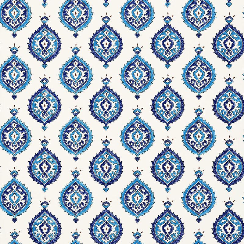 Schumacher Samovar Peacock Wallpaper
