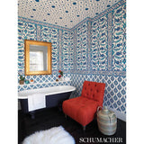 Schumacher Samovar Peacock Wallpaper