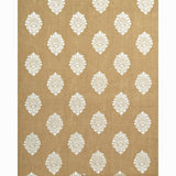 Schumacher Savanna Jute Embroidered Sheer Jute Fabric