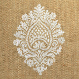 Schumacher Savanna Jute Embroidered Sheer Jute Fabric