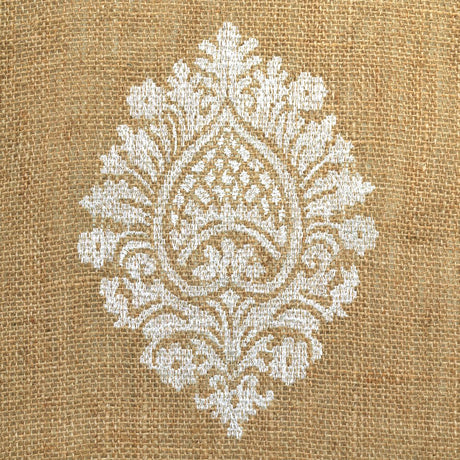 Schumacher Savanna Jute Embroidered Sheer Jute Fabric