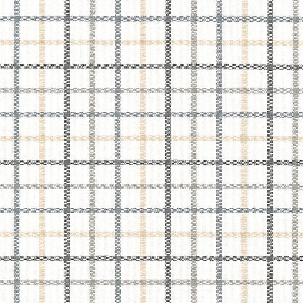 Kasmir Piper Check Smoke Fabric