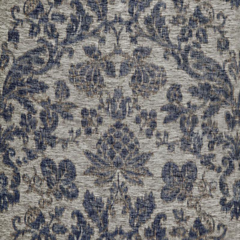 Schumacher Shalimar Sheer Indigo Fabric