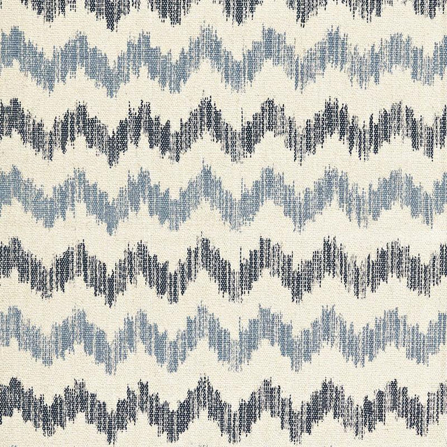 Schumacher Sierra Ikat Indigo Fabric