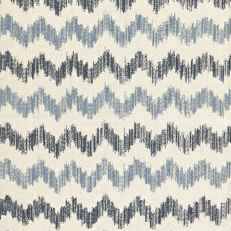 Schumacher Sierra Ikat Indigo Fabric
