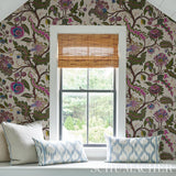 Schumacher Sinhala Sidewall Jewel Wallpaper