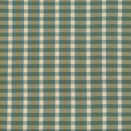 Kasmir Pixie Plaid Basil Fabric