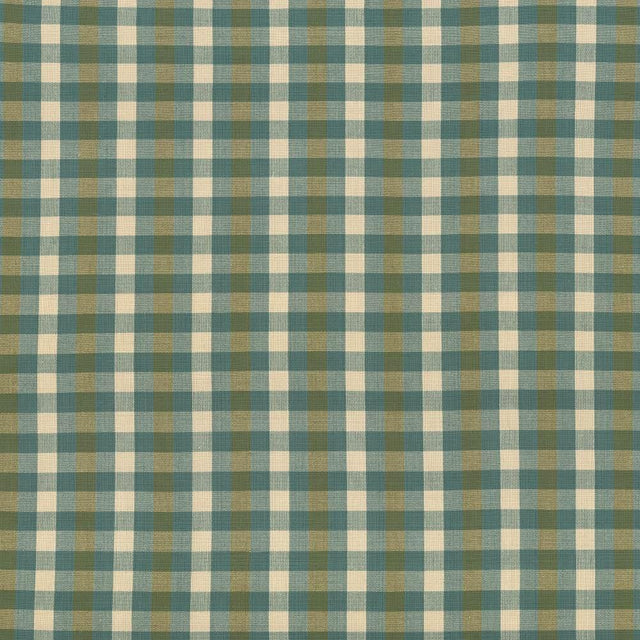 Kasmir Pixie Plaid Basil Fabric