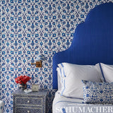 Schumacher Sultan'S Trellis Peacock Wallpaper