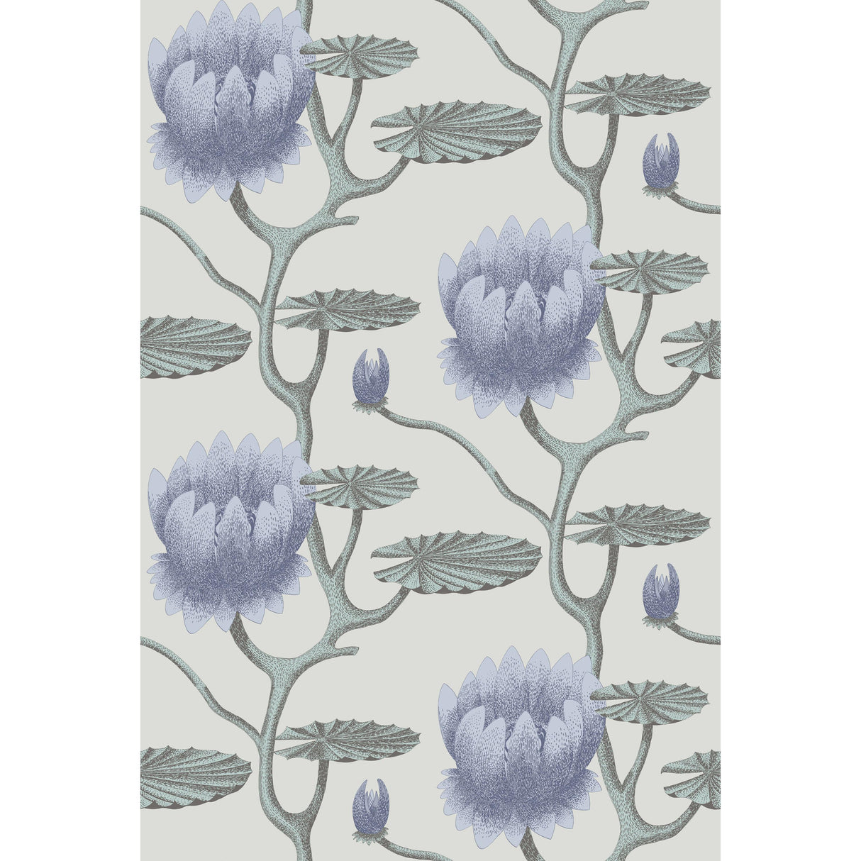 Cole & Son SUMMER LILY BLU/AQ/PEARL Wallpaper