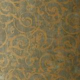 Schumacher Bernini Scroll Mist Wallpaper